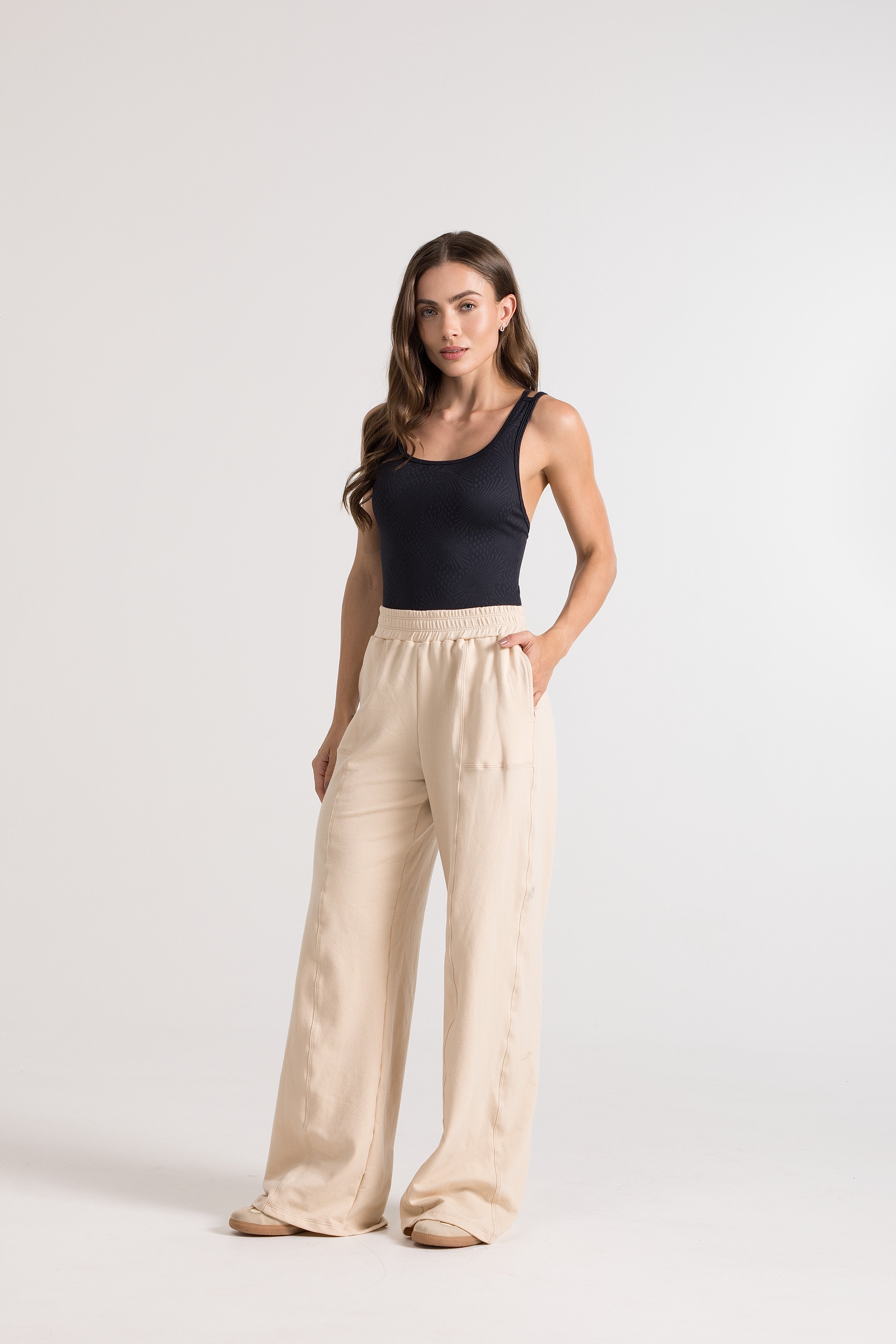Pantalón Wide Leg Sport Fleece