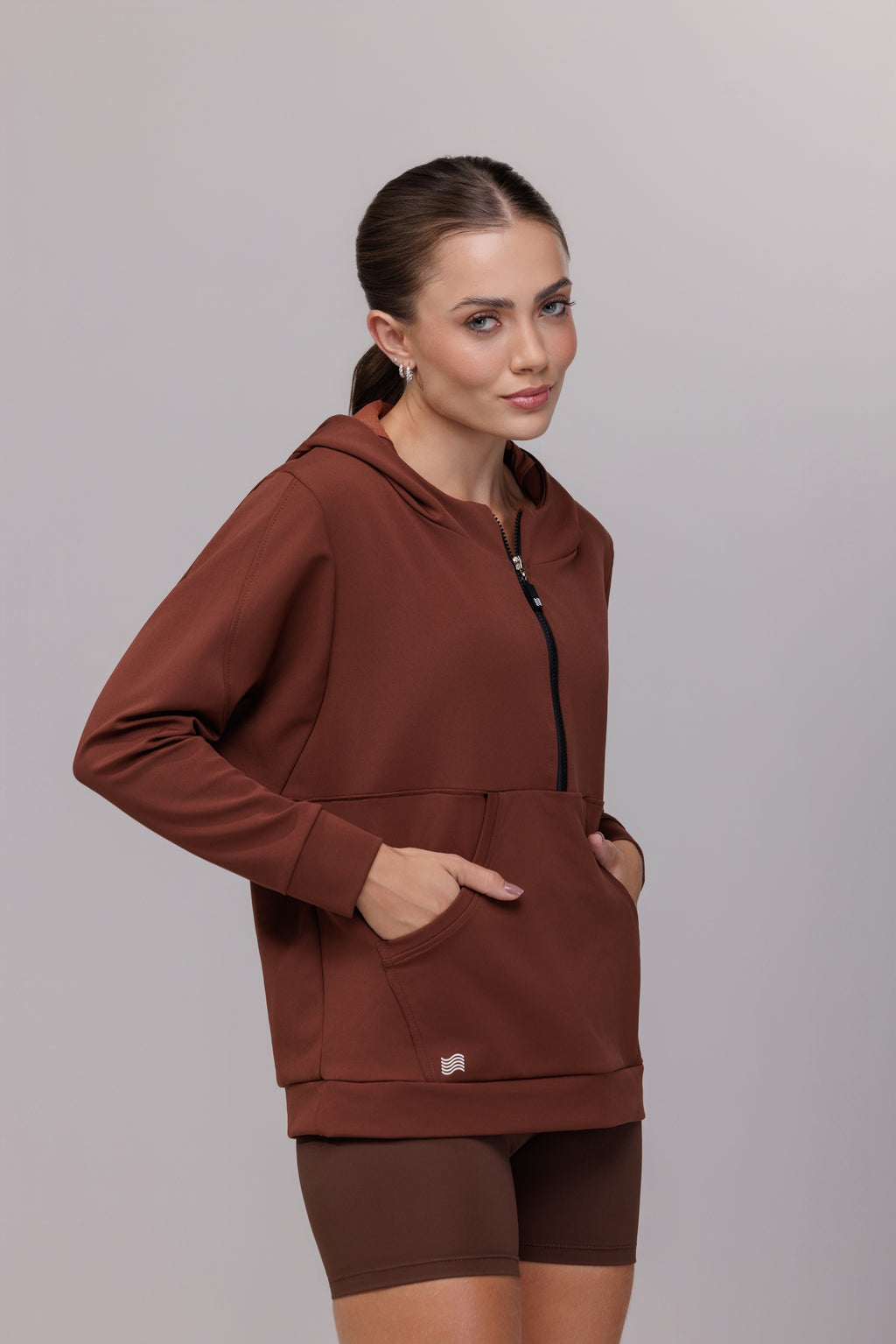 Polerón Half Zip Body Fit