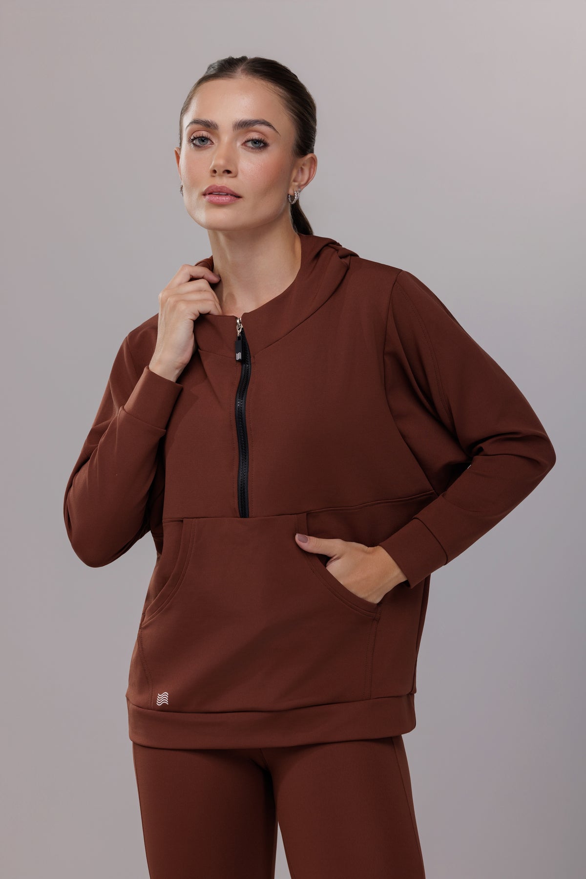 Polerón Half Zip Body Fit